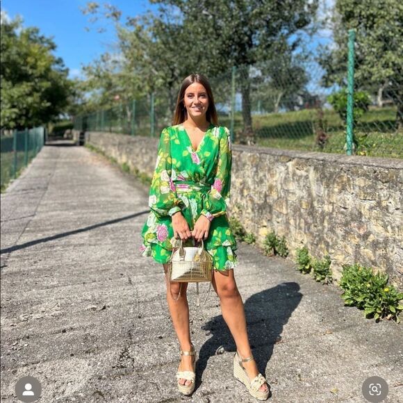 ZARA FLORAL PRINT DRESS Size S - Picture 8 of 10